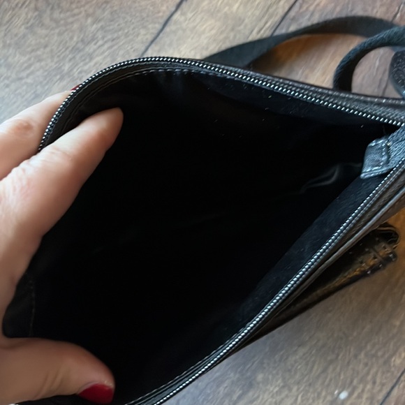 Coach black leather crossbody small - Picture 5 of 6